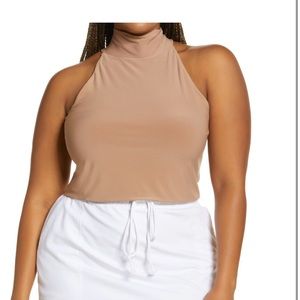 Open Edit Turtleneck Crop Top Size 2x NWT